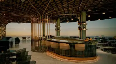 Palm Jumeirah restaurant with a view